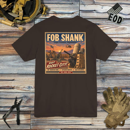 K-Factor Supply Co FOB Shank Travel [Back Print] T-Shirt
