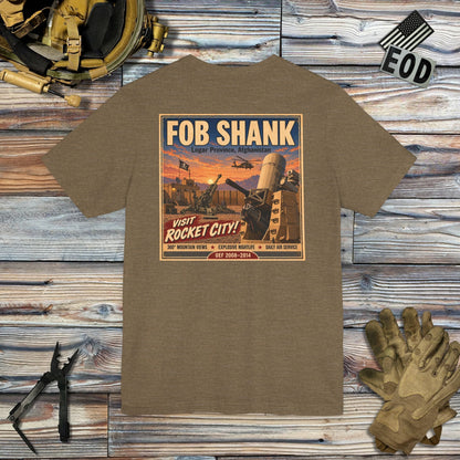 K-Factor Supply Co FOB Shank Travel [Back Print] T-Shirt
