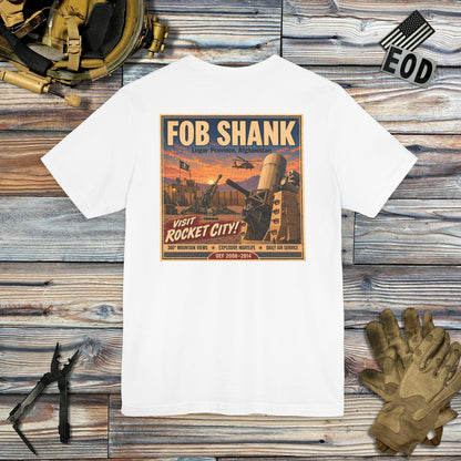 K-Factor Supply Co FOB Shank Travel [Back Print] T-Shirt