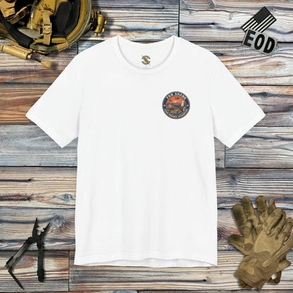 K-Factor Supply Co FOB Shank Travel [Back Print] T-Shirt White / S