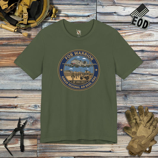 K-Factor Supply Co FOB Warrior (Kirkuk) Icon Mk 1 T-Shirt Military Green / S