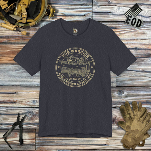 K-Factor Supply Co FOB Warrior (Kirkuk) Icon Mk 2 T-Shirt Heather Navy / S