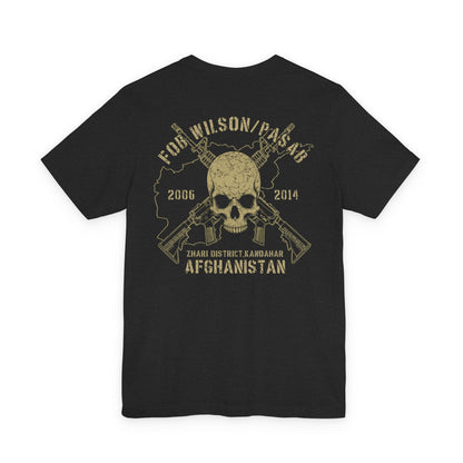 K-Factor Supply Co FOB Wilson - Skull & Carbines (Back Print) T-Shirt