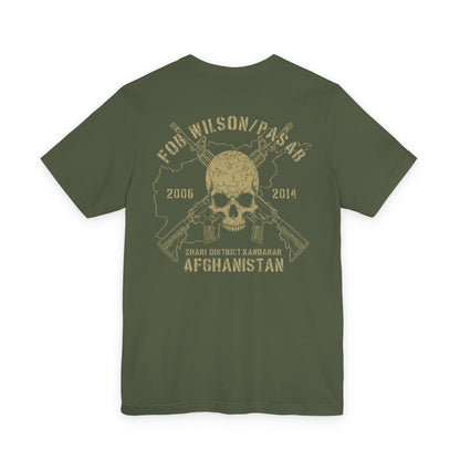 K-Factor Supply Co FOB Wilson - Skull & Carbines (Back Print) T-Shirt