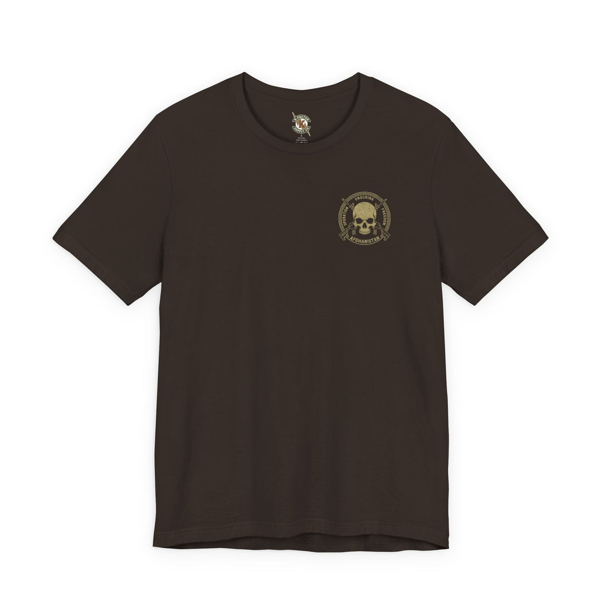 K-Factor Supply Co FOB Wilson - Skull & Carbines (Back Print) T-Shirt