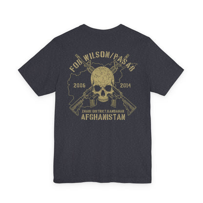 K-Factor Supply Co FOB Wilson - Skull & Carbines (Back Print) T-Shirt Heather Navy / S
