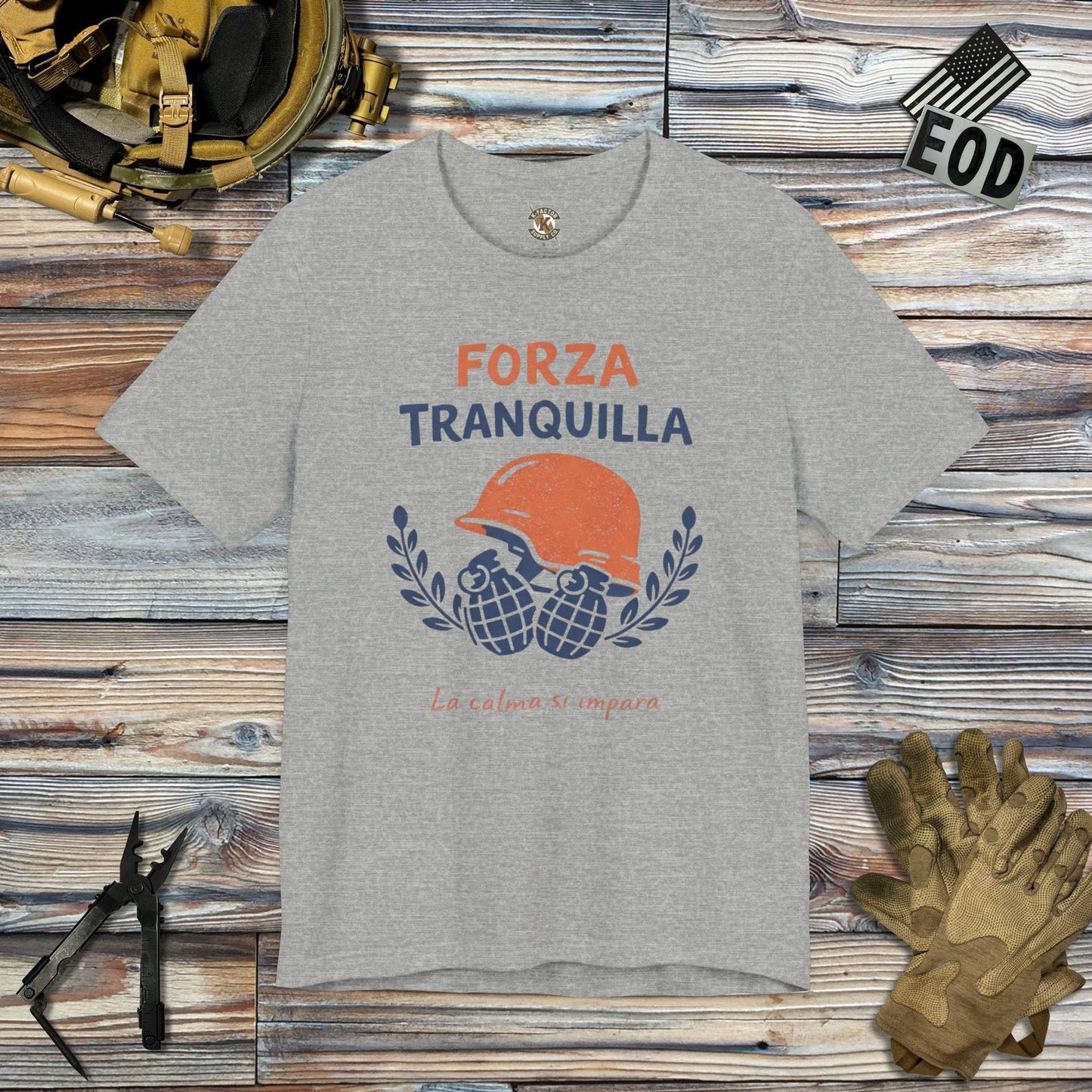 K-Factor Supply Co Forza Tranquilla T-Shirt Athletic Heather / S