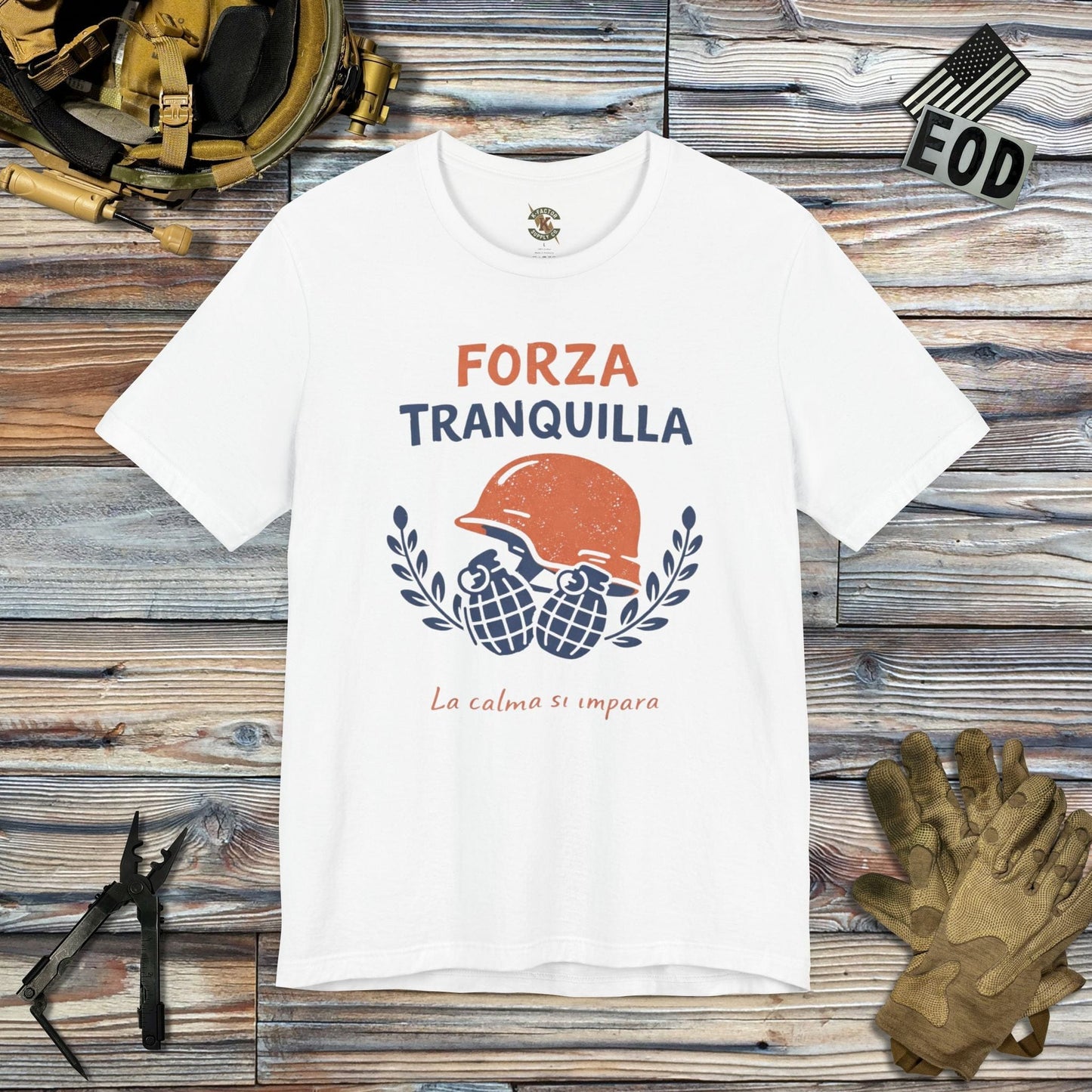 K-Factor Supply Co Forza Tranquilla T-Shirt White / S
