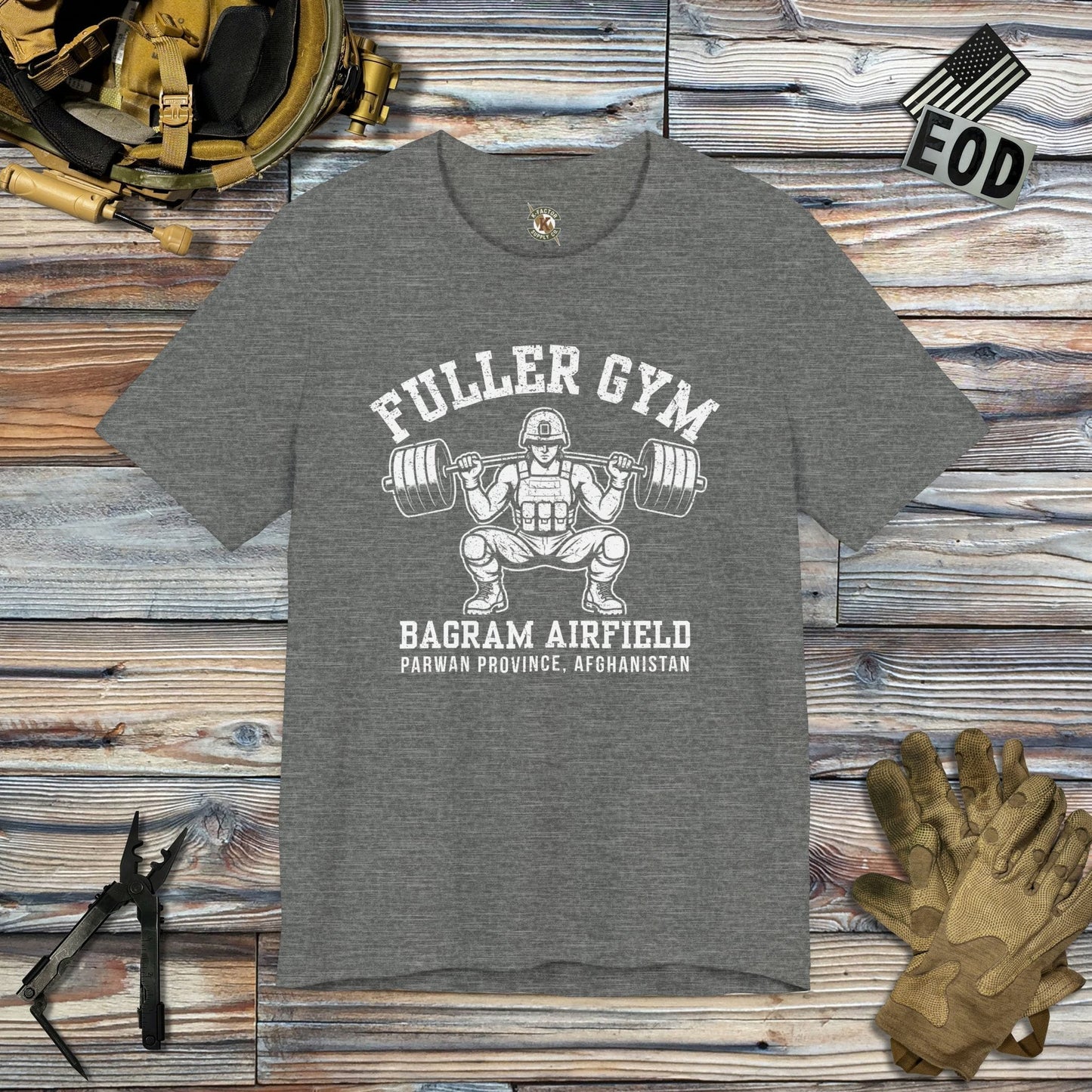 K-Factor Supply Co Fuller Gym Mk 2 T-Shirt Deep Heather / M