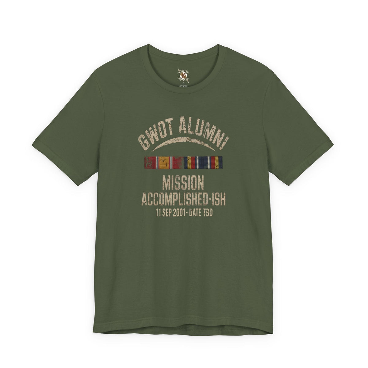 K-Factor Supply Co GWOT Alumni MK 1 (NDS/GWOT-S) T-Shirt Military Green / S