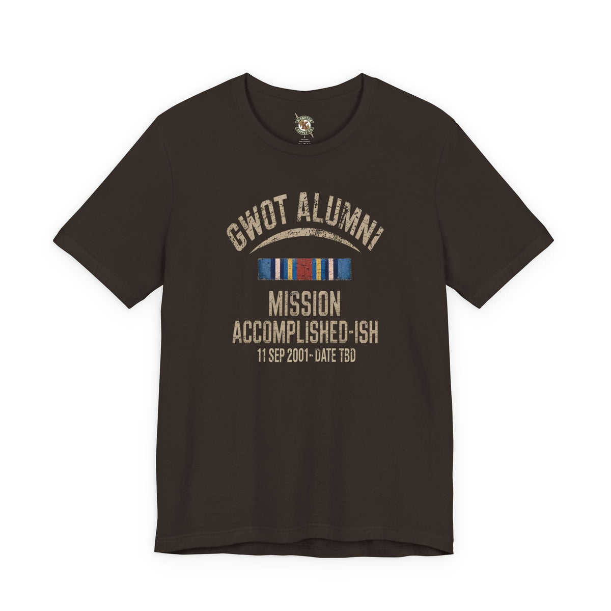 K-Factor Supply Co GWOT Alumni MK 2 (GWOT-E) T-Shirt Brown / S