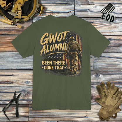 K-Factor Supply Co GWOT Alumni Mk 5 (Back Print) T-Shirt
