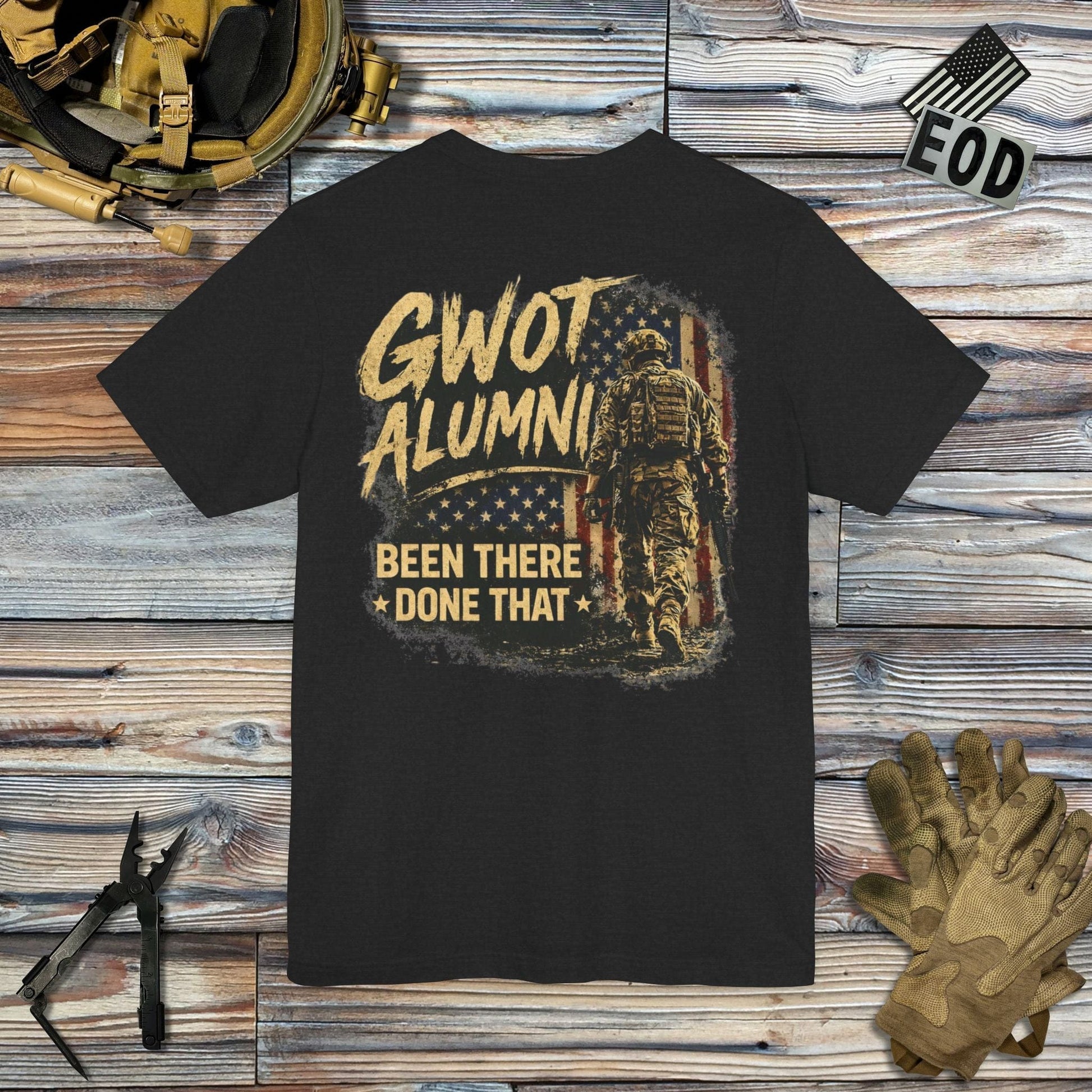 K-Factor Supply Co GWOT Alumni Mk 5 (Back Print) T-Shirt