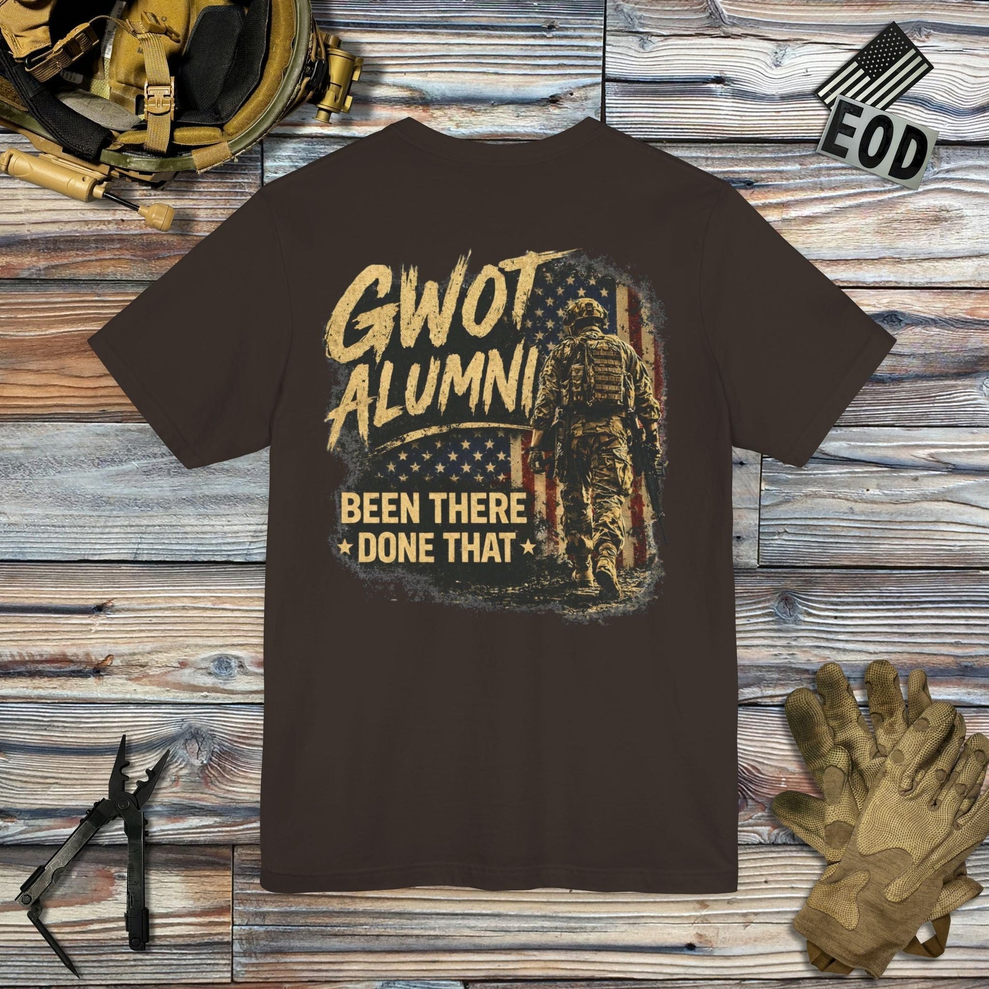 K-Factor Supply Co GWOT Alumni Mk 5 (Back Print) T-Shirt