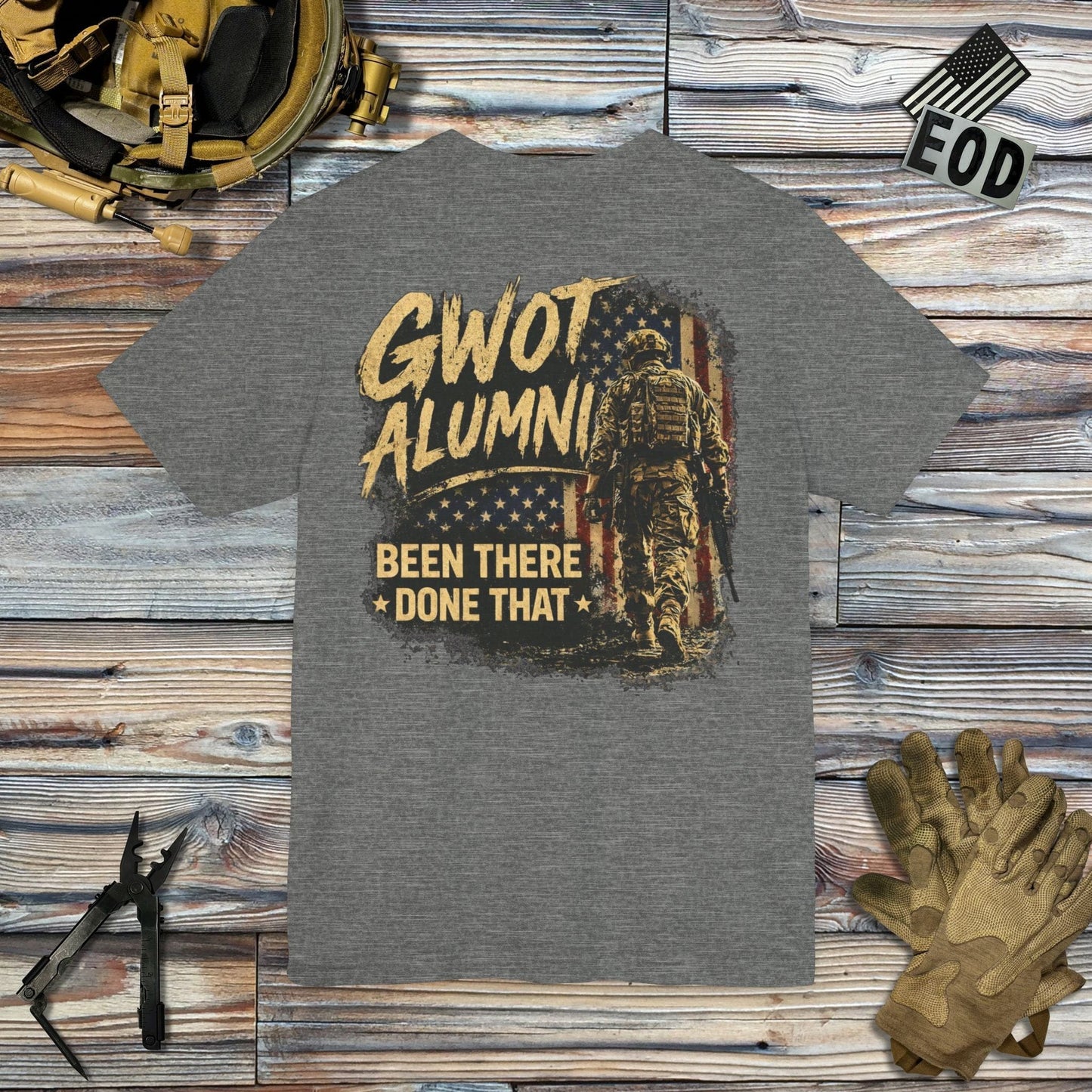 K-Factor Supply Co GWOT Alumni Mk 5 (Back Print) T-Shirt