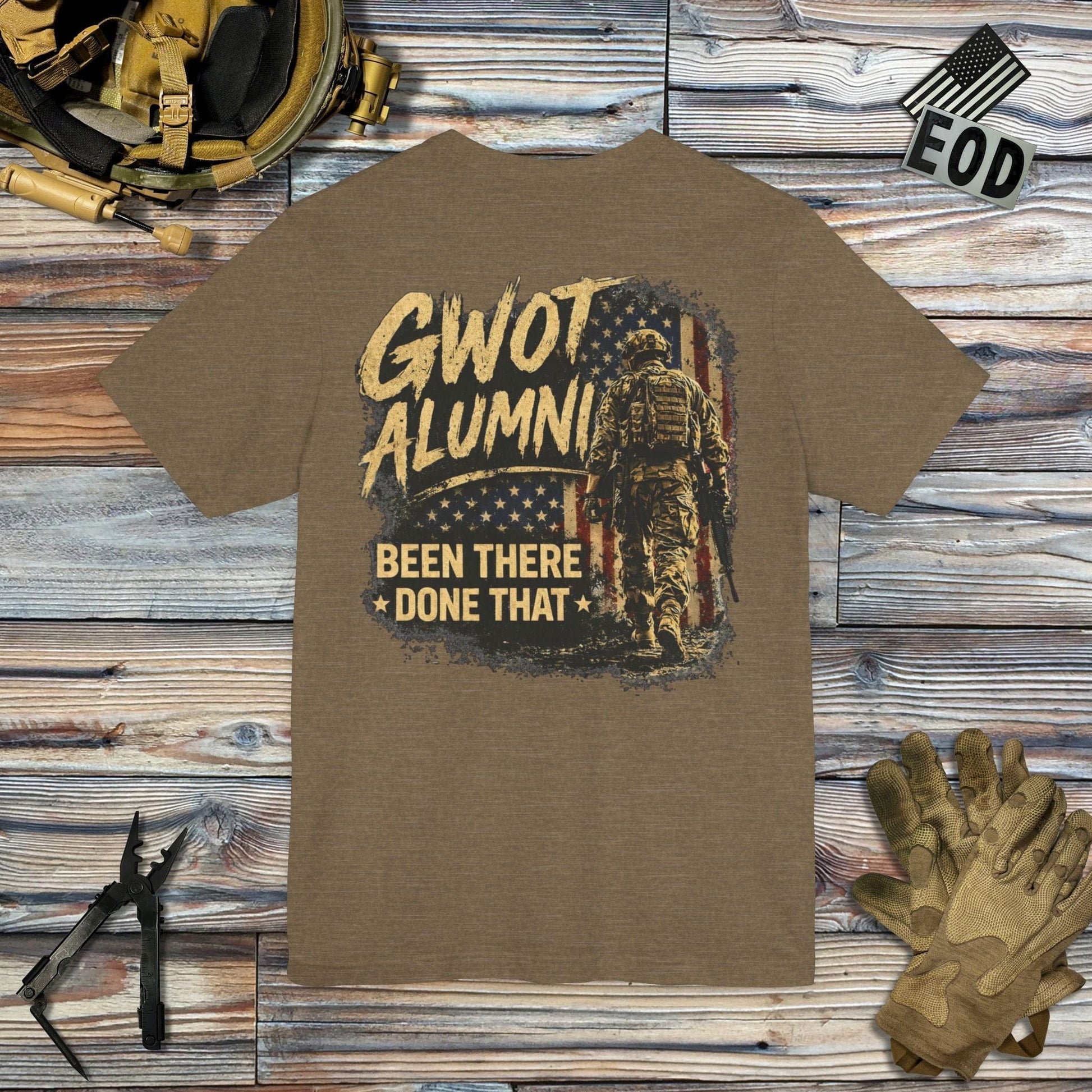 K-Factor Supply Co GWOT Alumni Mk 5 (Back Print) T-Shirt
