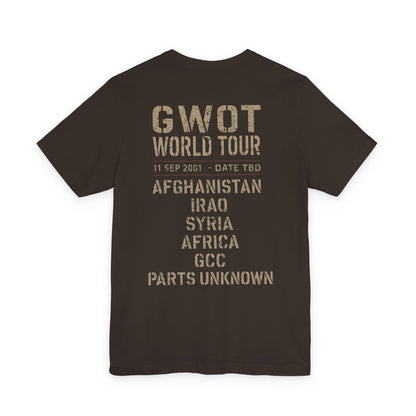 K-Factor Supply Co GWOT World Tour (Back Print) T-Shirt