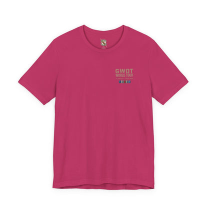 K-Factor Supply Co GWOT World Tour (Back Print) T-Shirt Berry / S