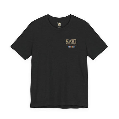 K-Factor Supply Co GWOT World Tour (Back Print) T-Shirt Solid Black Blend / S