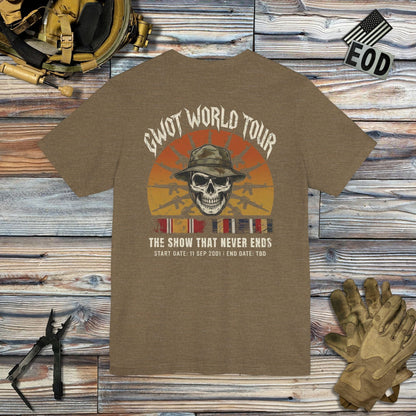 K-Factor Supply Co GWOT World Tour Mk 2 (Back Print) T-Shirt