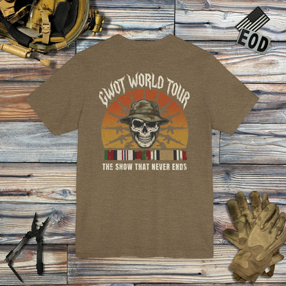 K-Factor Supply Co GWOT World Tour Mk 2 Mod 1 (ACM/ICM) [Back Print] T-Shirt
