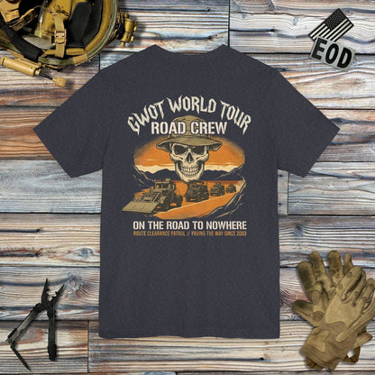 K-Factor Supply Co GWOT World Tour - Road Crew (Back Print) T-Shirt