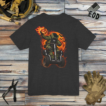K-Factor Supply Co Headless Tech-man (Back Print) T-Shirt Dark Grey Heather / S