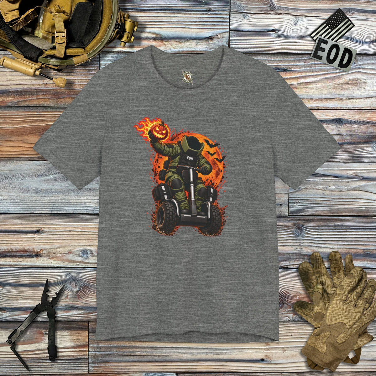 K-Factor Supply Co Headless Tech-man T-Shirt Deep Heather / S