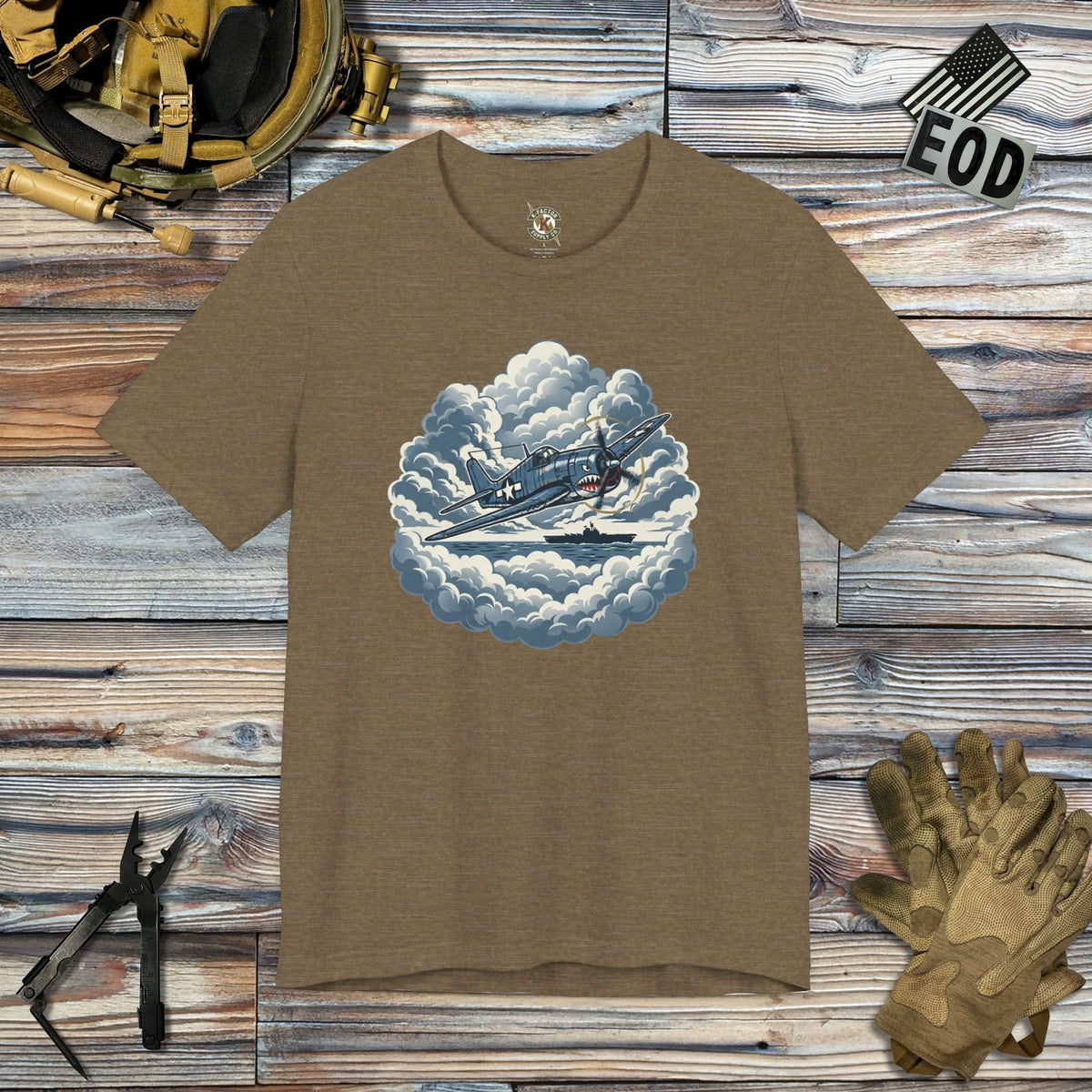 K-Factor Supply Co Hellcat Dawn T-Shirt Heather Olive / S