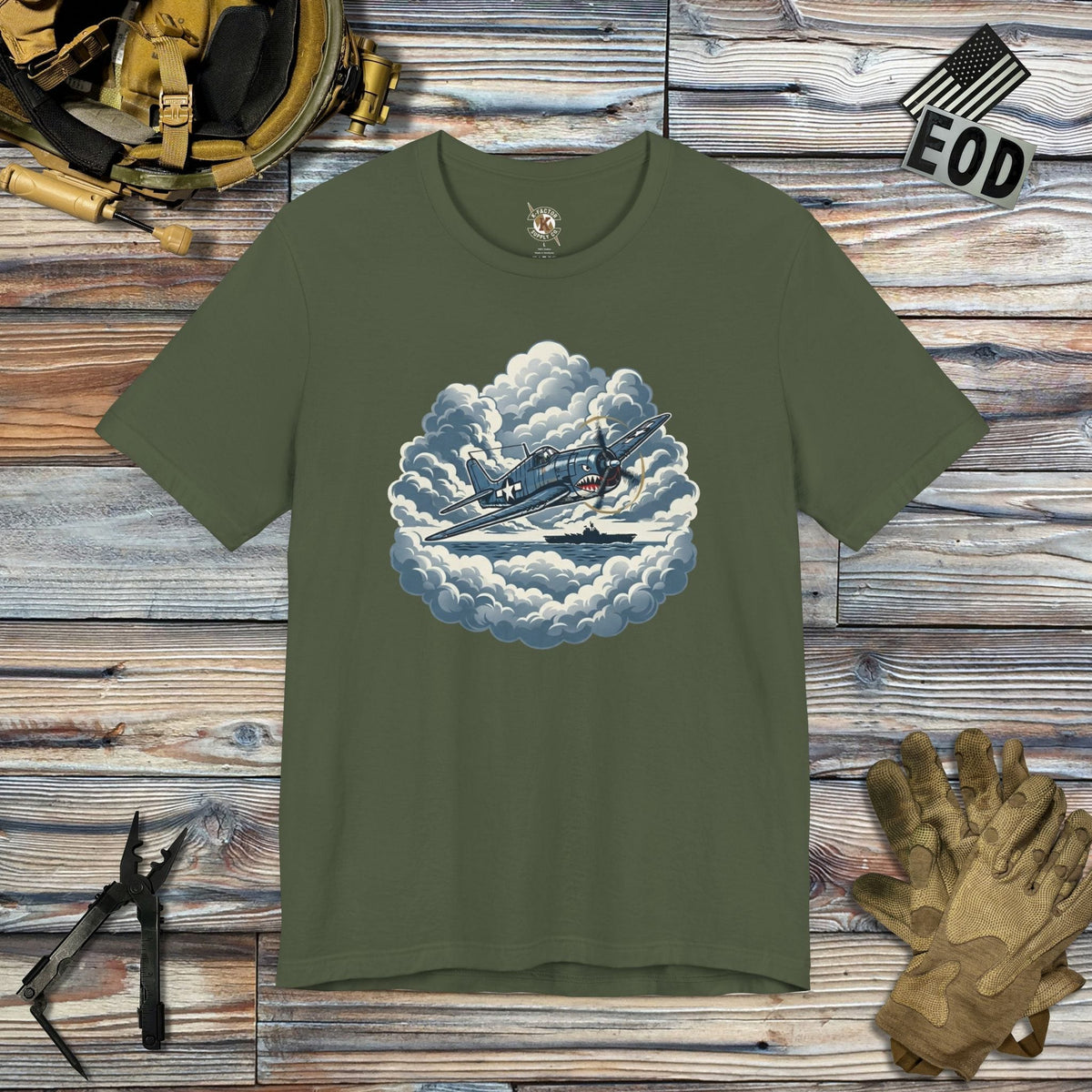 K-Factor Supply Co Hellcat Dawn T-Shirt Military Green / S