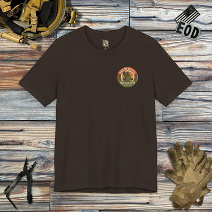 K-Factor Supply Co HESCO Bar and Grill (Back Print) T-Shirt Brown / S