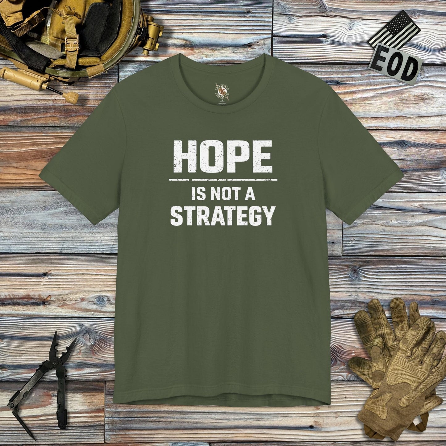 K-Factor Supply Co Hope T-Shirt Military Green / S