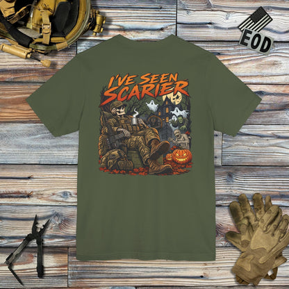 K-Factor Supply Co I've Seen Scarier - GWOT Alumni (Back Print) T-Shirt