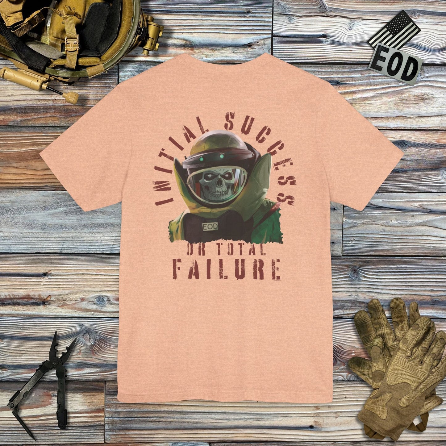 K-Factor Supply Co Initial Success Skull (Back Print) T-Shirt