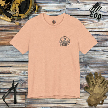 K-Factor Supply Co Initial Success Skull (Back Print) T-Shirt Heather Peach / S
