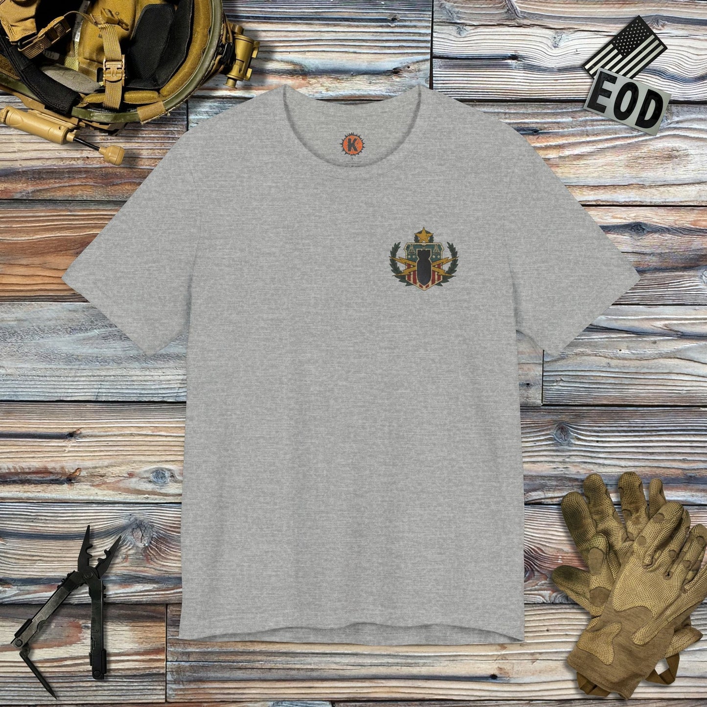 K-Factor Supply Co Inner Peace (PSBT - Back Print) T-Shirt Athletic Heather / S