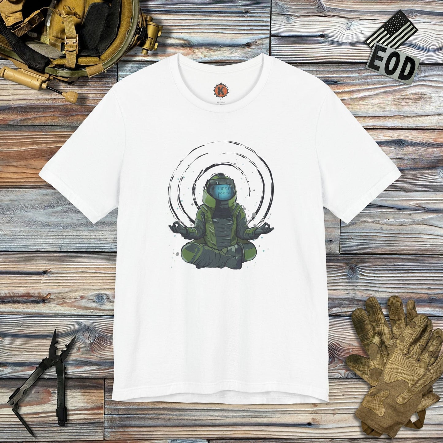 K-Factor Supply Co Inner Peace T-Shirt White / S