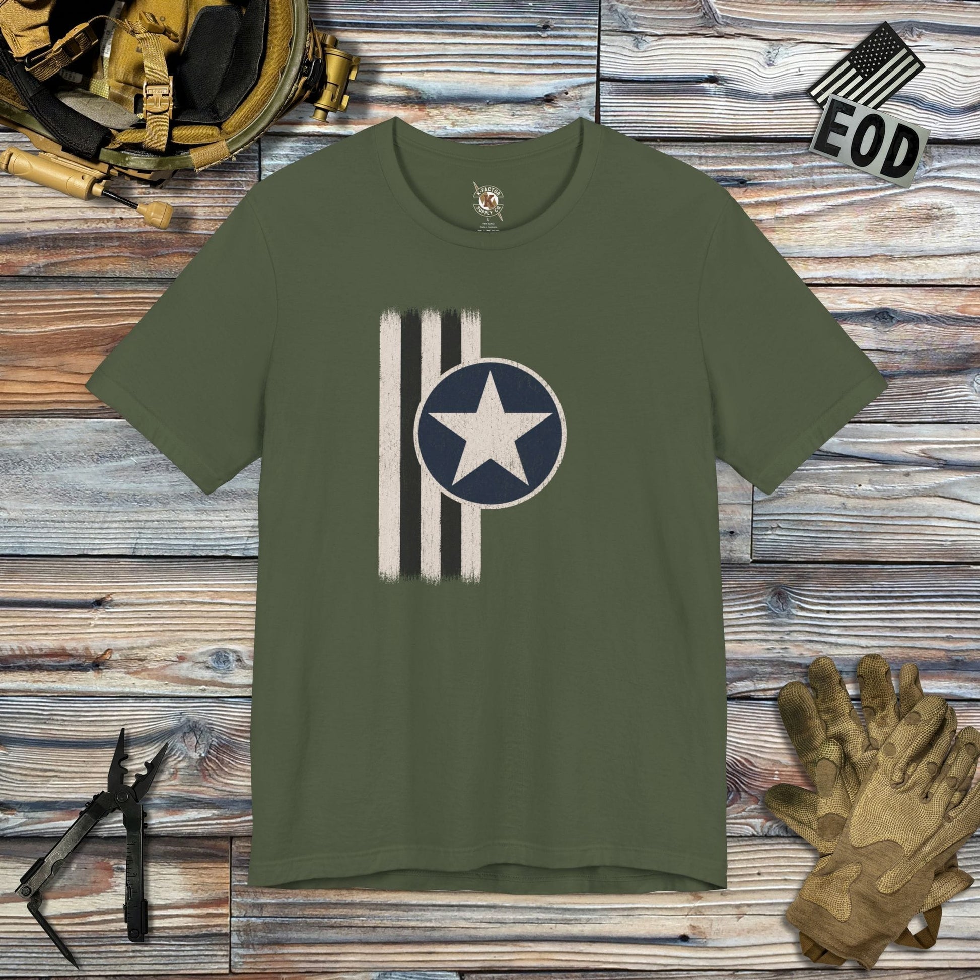 K-Factor Supply Co Invasion USA T-Shirt Military Green / S