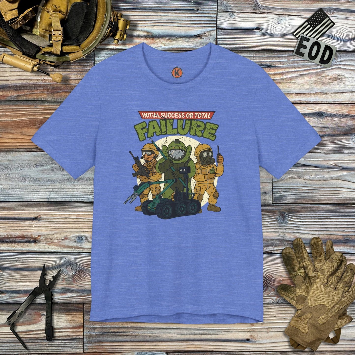 K-Factor Supply Co ISOTF - Full Spectrum Mutant T-Shirt Heather Columbia Blue / S