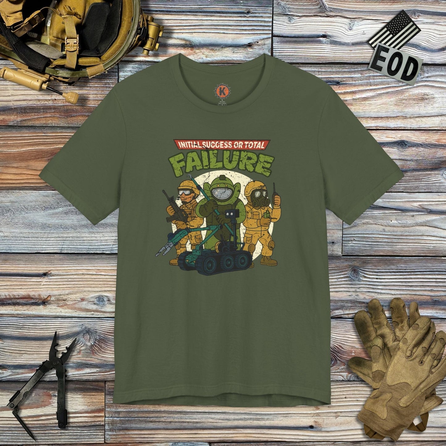 K-Factor Supply Co ISOTF - Full Spectrum Mutant T-Shirt Military Green / S