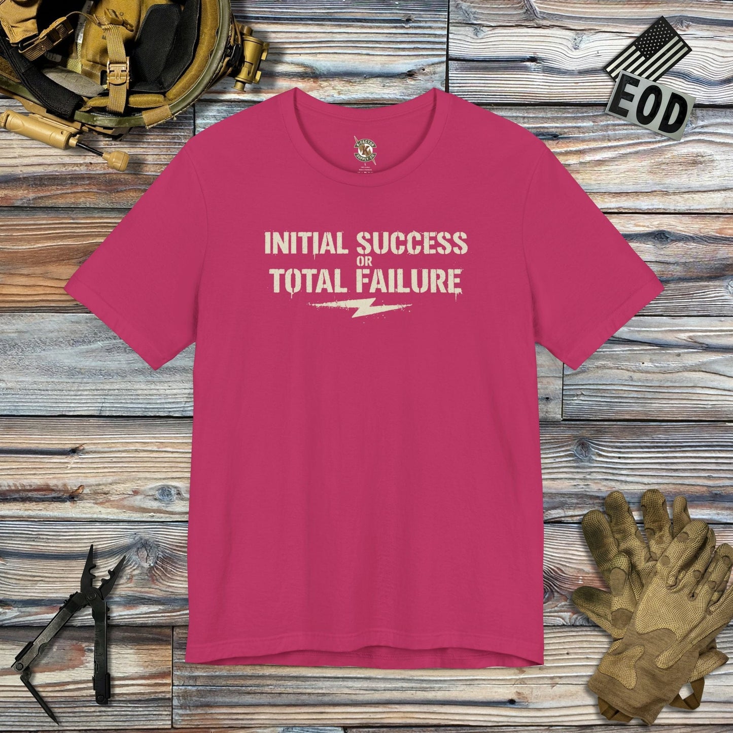 K-Factor Supply Co ISOTF Stencil T-Shirt Berry / S