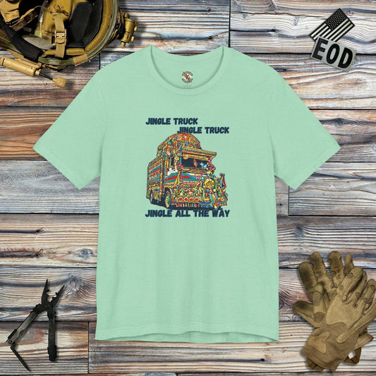 K-Factor Supply Co Jingle All The Way T-Shirt Heather Mint / S