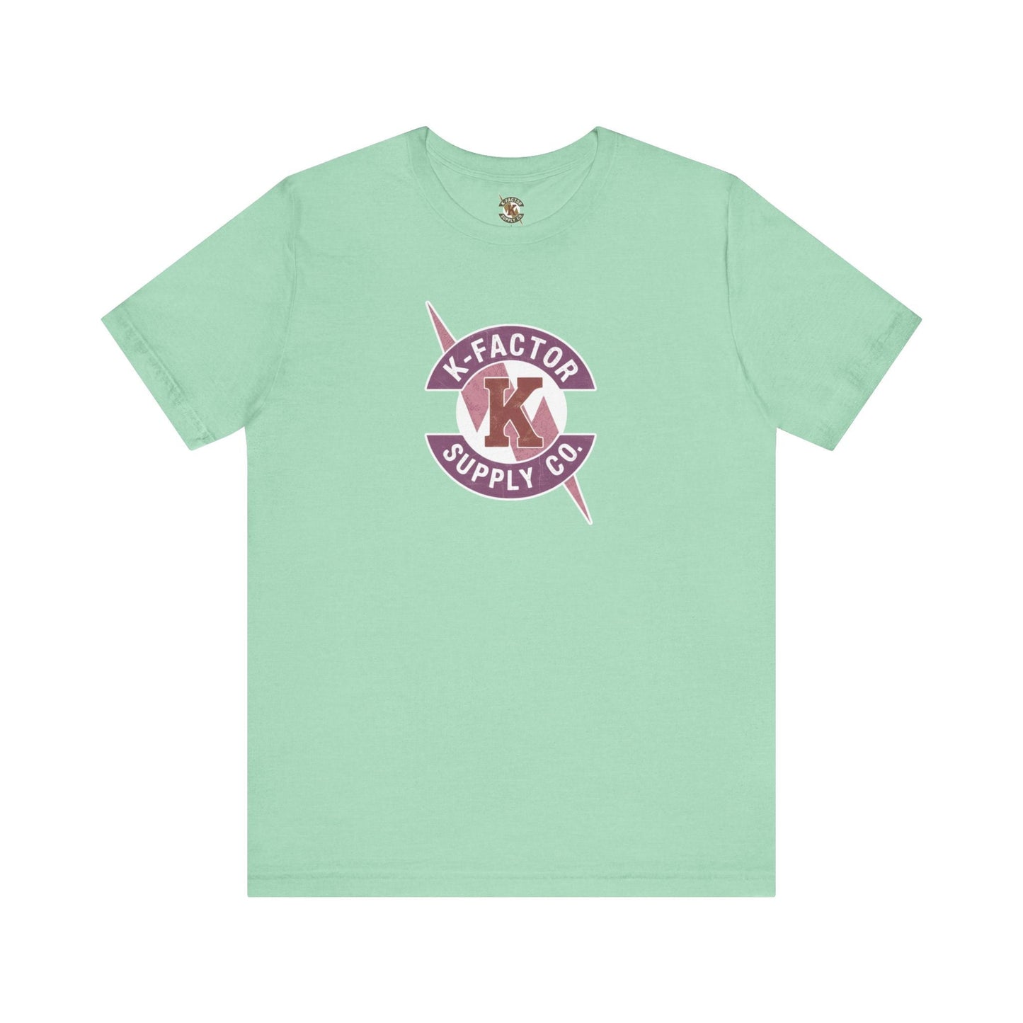K-Factor Supply Co K-Factor Supply Flash Logo T-Shirt Heather Mint / S