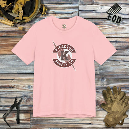 K-Factor Supply Co K-Factor Supply Flash Logo T-Shirt Pink / S