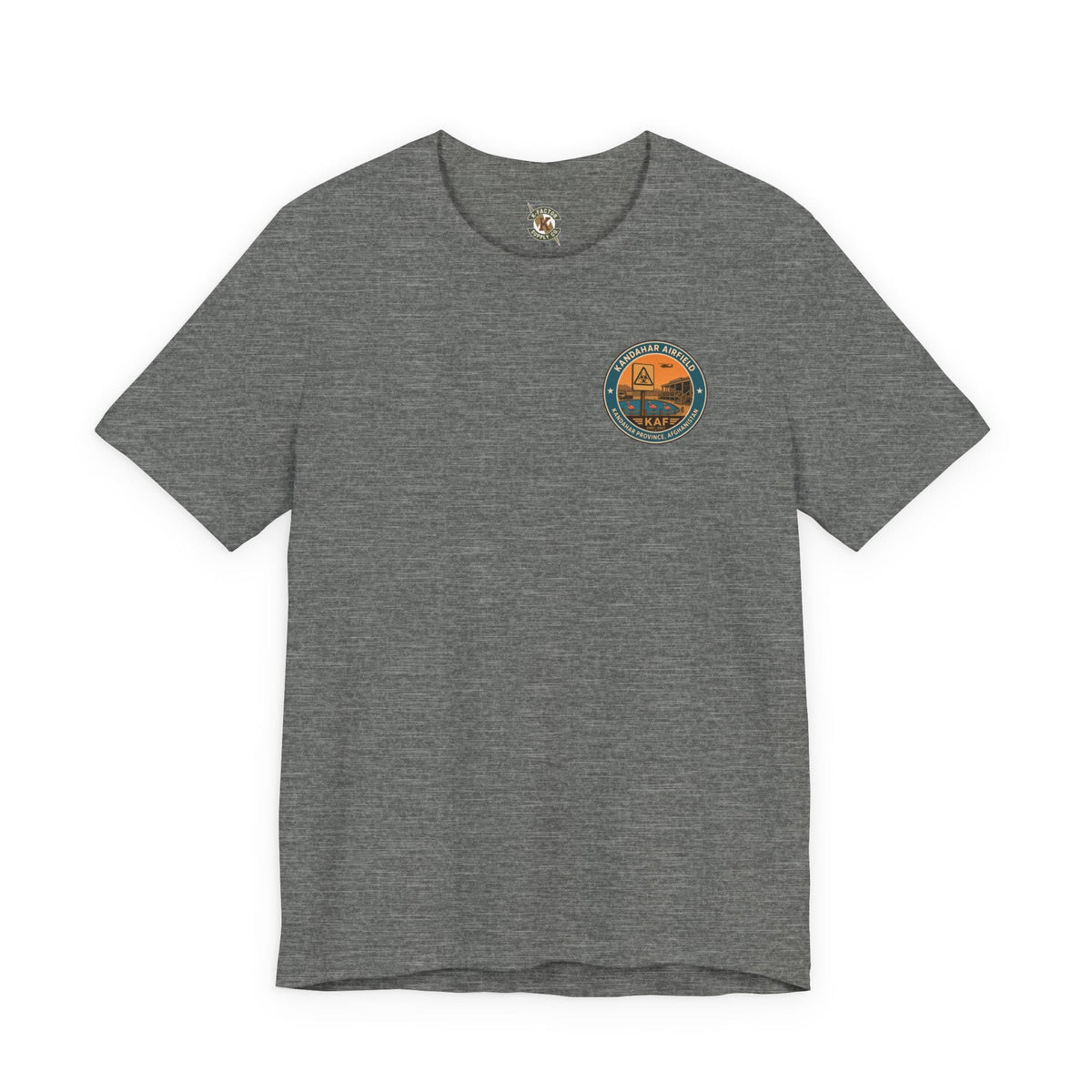 K-Factor Supply Co Kandahar Travel (Back Print) T-Shirt