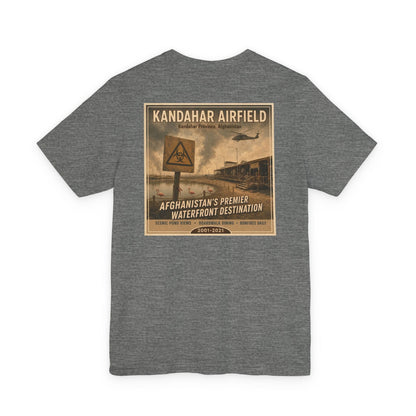 K-Factor Supply Co Kandahar Travel (Back Print) T-Shirt Deep Heather / S