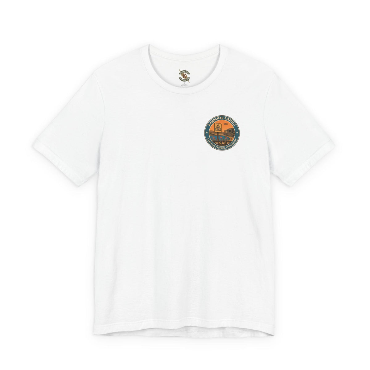 K-Factor Supply Co Kandahar Travel (Back Print) T-Shirt White / S