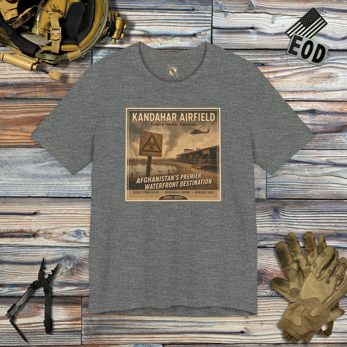 K-Factor Supply Co Kandahar Travel T-Shirt Deep Heather / M