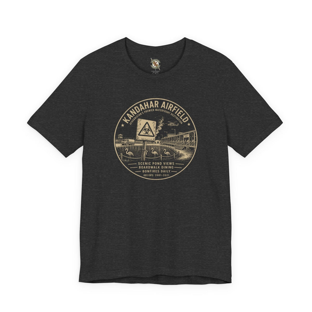 K-Factor Supply Co Kandahar Waterfront T-Shirt Dark Grey Heather / S