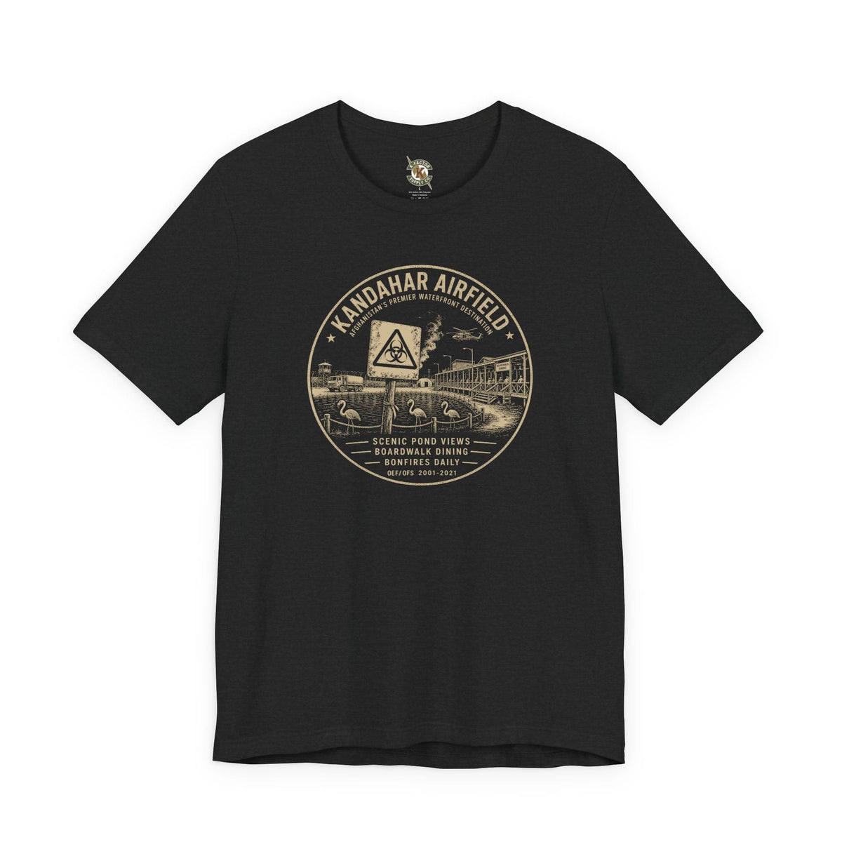K-Factor Supply Co Kandahar Waterfront T-Shirt Solid Black Blend / S